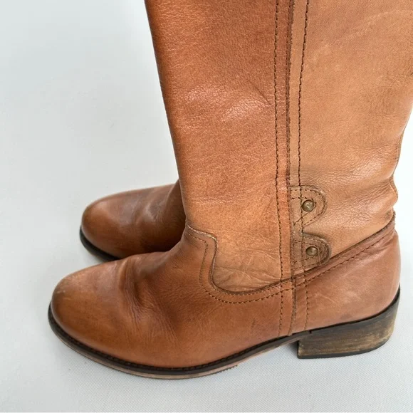 Seychelles Womens 7 Boots Brown Leather Riding Knee High Side Zip Equestrian - Picture 7 of 12